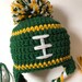 Newborn Crochet Football Hat Greenbay Packers Photo Prop Knit - Etsy