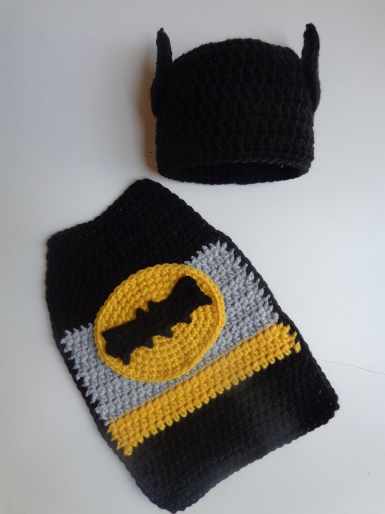 Newborn Batman Hat and Cape/ Photo Prop baby boy girl Etsy
