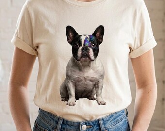 Personalized French Bulldog Shirt Custom Dog Name Sweatshirt Pet Lover Gift Funny Dog Apparel Unique Pet Portrait Graphic Unisex Custom Tee