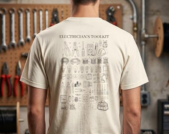 Electrician Shirt Personalized, Electrician Toolkit, Electrician Gift, Electrician T Shirt, Lineman Shirt, Electrical Worker Gift
