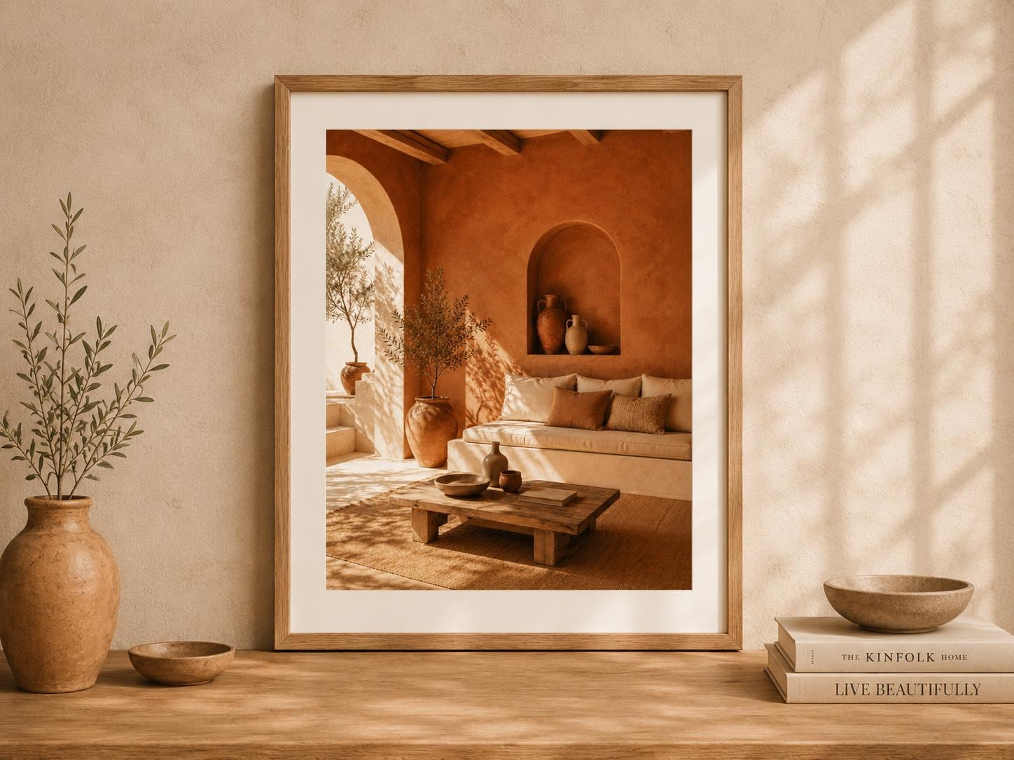 Affiche Mediterranean Staircase par Korvia Studio
