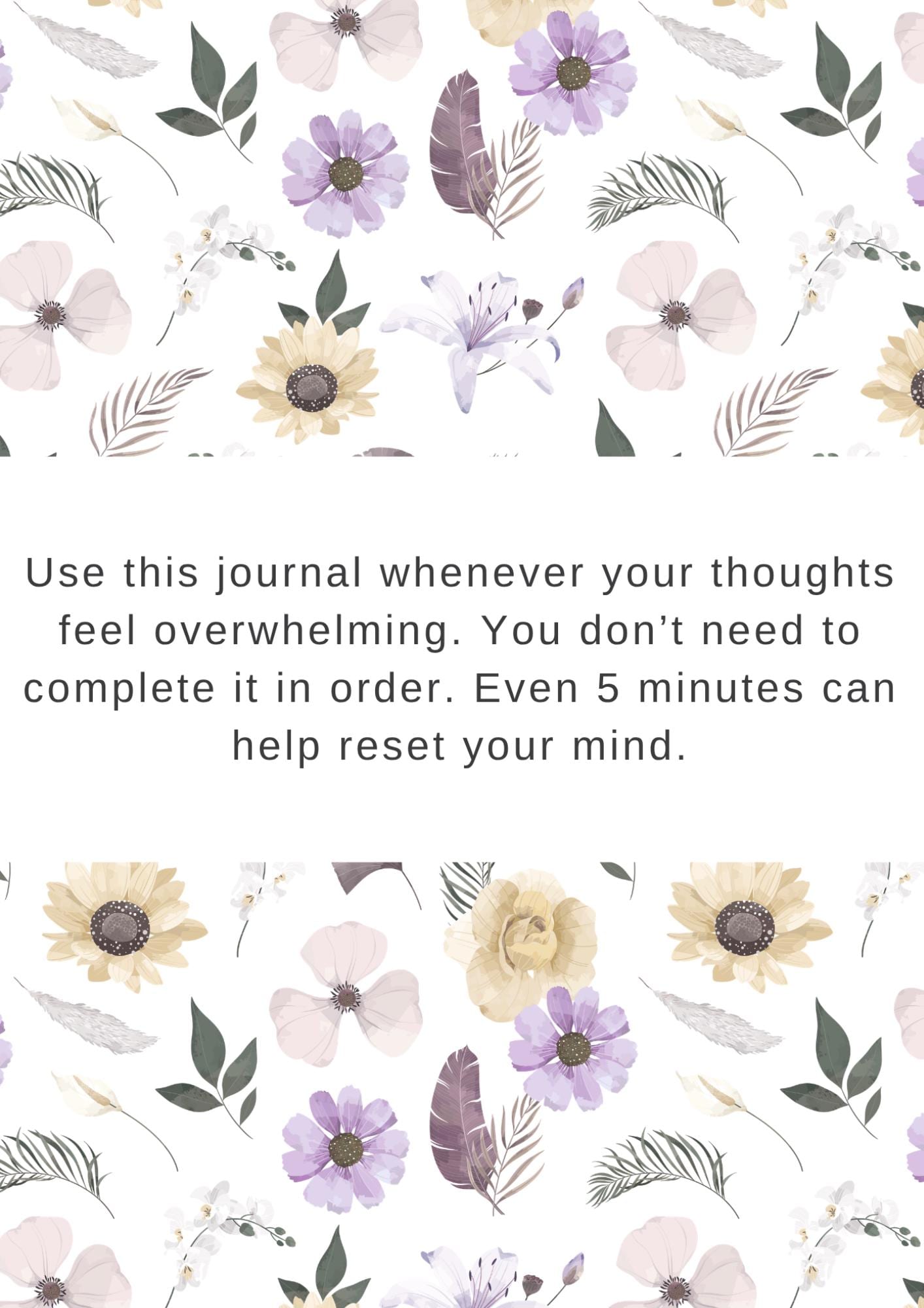 Soft Life Journal Template | Self Care, Wellness & Mindset Reset ...