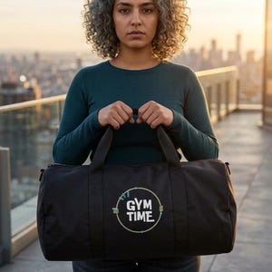 Gym Time Duffel Bag | Checker Strap or Camo Gym Bag