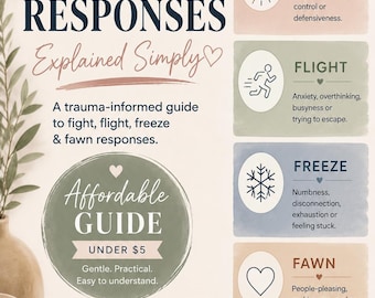 Trauma Responses Guide | Fight Flight Freeze Fawn PDF