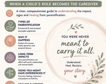 Grundlegendes zu Elternware Infografik | Ressourcen für die Heilung von Kindheitstraumen | Emotionale & Instrumentelle Elternware 2021 erklärt