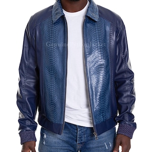 Real Python Jacket | Men's Motorcycle Jacket | Unique Kind of Leather