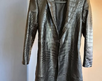 Echte Alligator Jacke | Herren Motorradjacke | Einzigartige Art von Leder