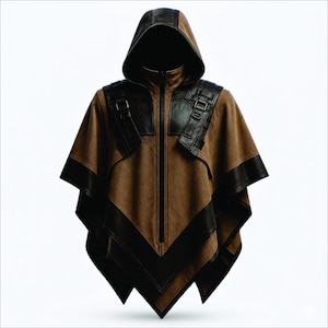 Leather Poncho - Etsy