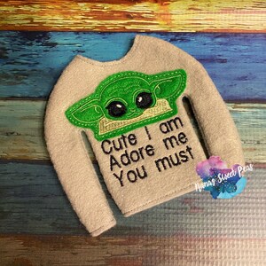 Cute Space Baby Sweater -- 12inch Doll Clothes