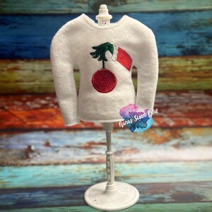 Mean One Ornament Sweater -- 12inch Doll Clothes