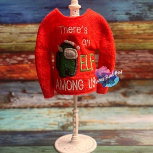 Gnome Imposter Character Sweater -- 12inch Doll Clothes