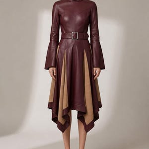 boho summer beach dresses Elegant Off The Shoulder Dress Woman Photo Shoot Gowns Side Slit YEWEN YW220511 12-14 / Rust Color:Brown/White Stripe graduation dress woman Brown Floral Long Sleeve summer getaways