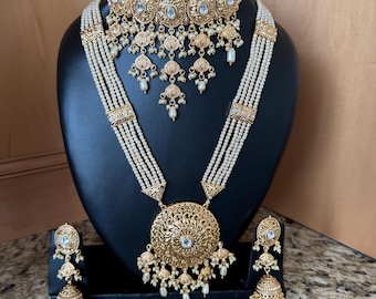 Gold Plated Rani Haar Combo Set