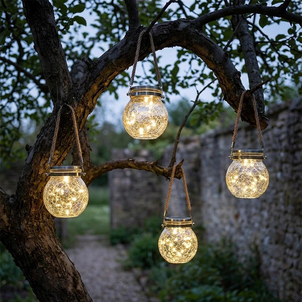 Solarleuchten Außen 2er-Set Solarleuchten Mit Sonnenblumen-Motiv – Wetterfeste Hängelaternen Für Garten, Terrasse & Balkon, IP65, Metall
