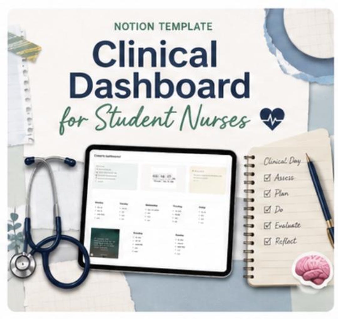 Nurses Wing Rotation Tracker Example Notion Clinical Dashboard for Student Nurses | Rotation Tracker ...