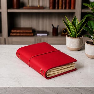 Bifold Lederbuch | Handgemachtes nachfüllbares Notizbuch | Notizbuchhülle aus Leder | Reisetagebuch | Geschenk für Schriftsteller