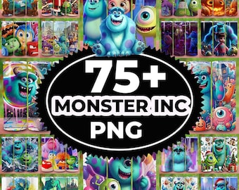 75+ Monsters Inc beker PNG, Cartoon png, Monsters Inc SVG PNG Instant Digitale Download, Monsters shirt taarttopper, Mike Sully verjaardag.