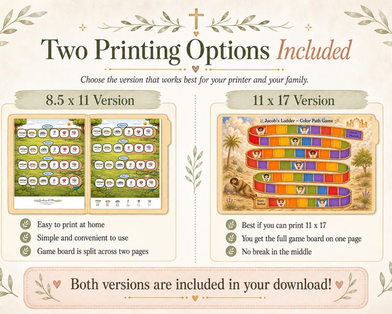 Preschool Bible Game Bundle, Printable File Folder Games for Non ...