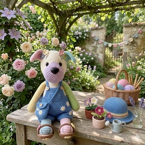 Regnbågslappmönster Valp Amigurumi – Virkmönster (PDF-nedladdning)