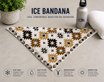 Bandana refrescante, bandana gelada para o pescoço, faixa refrescante triangular, lenço refrescante instantâneo para o pescoço, bandana para esportes ao ar livre, caminhadas e corridas, refrescante para o verão