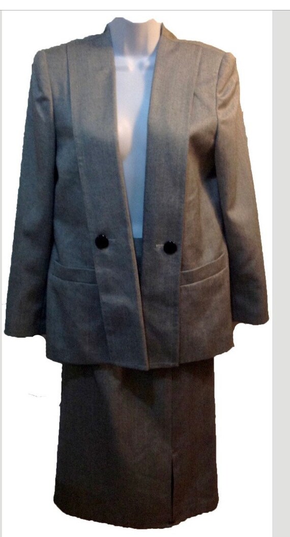 Herringbone Suite Jacket & Pencil Skirt Size 8 Wom