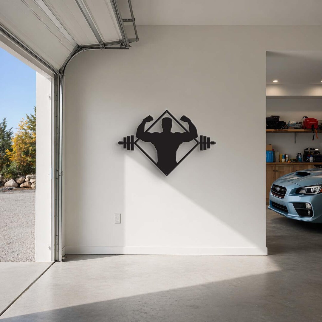 Gym Metal Wall Art | Fitness Wall Decor | Home Gym Decor | Workout Room ...