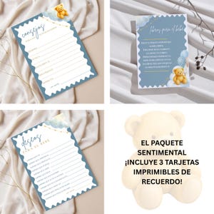 Paquete Sentimental 3 Piezas | Consejos, Libros para Bebé, y Deseos | Colección Osito y Estrellas