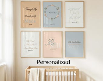 Neutral Baby Schrift Drucke: Gebet Themed Kinderzimmer Wand Kunst (Digitaler Download)