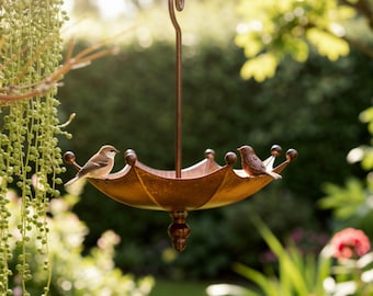 Regenschirm Hängendes Vogelfutter und Bad - Gartendekor, Kolibri Wasserstation