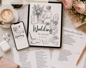 Digital Wedding Planner, App and Print Bundle