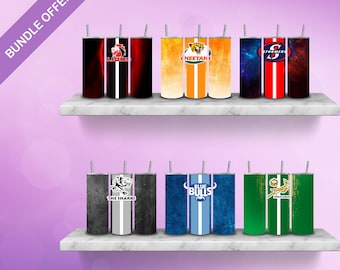 SA Rugby Team Tumbler Wraps: Springboks, Bulls, Sharks (Digital Download)