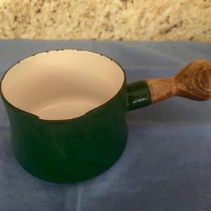 Dansk Kobenstyle Green Butter Warmer Pan Jens Quistgaard 50's Danish Modern