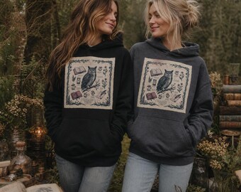 Lore Hoarder Guild Hoodie | Dark Academia Sweatshirt | Fantasy Book Lover Gift | Cottagecore Pullover | Witchy Aesthetic Hoodie