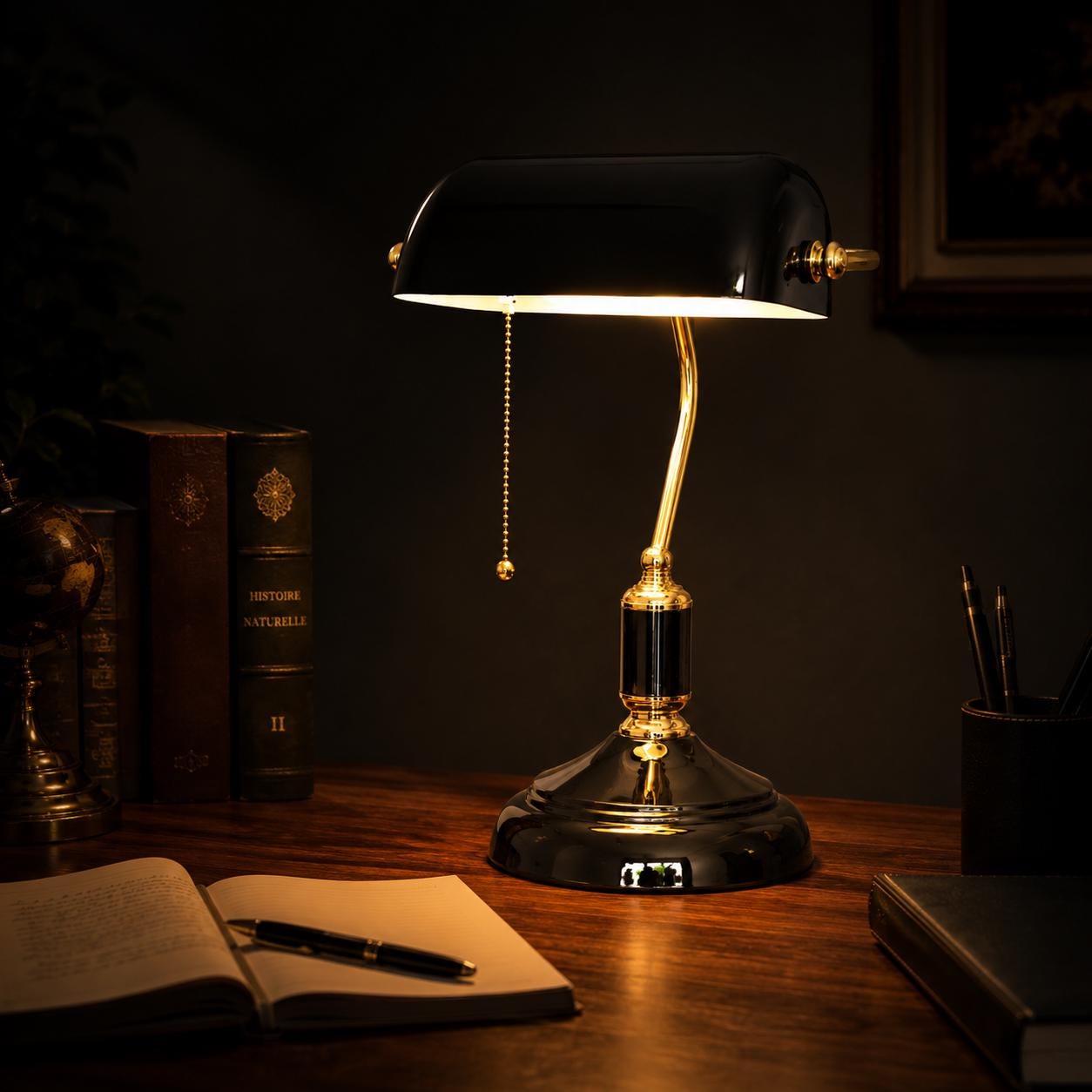 Antique green desk lamp - Etsy 日本