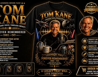 Tom Kane Memorial Graphic T-Shirt | Retro Pop Culture Apparel