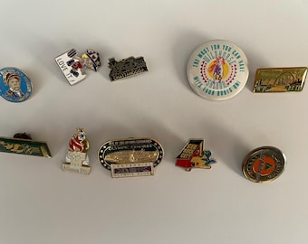 Lot of 10 Vintage Pins