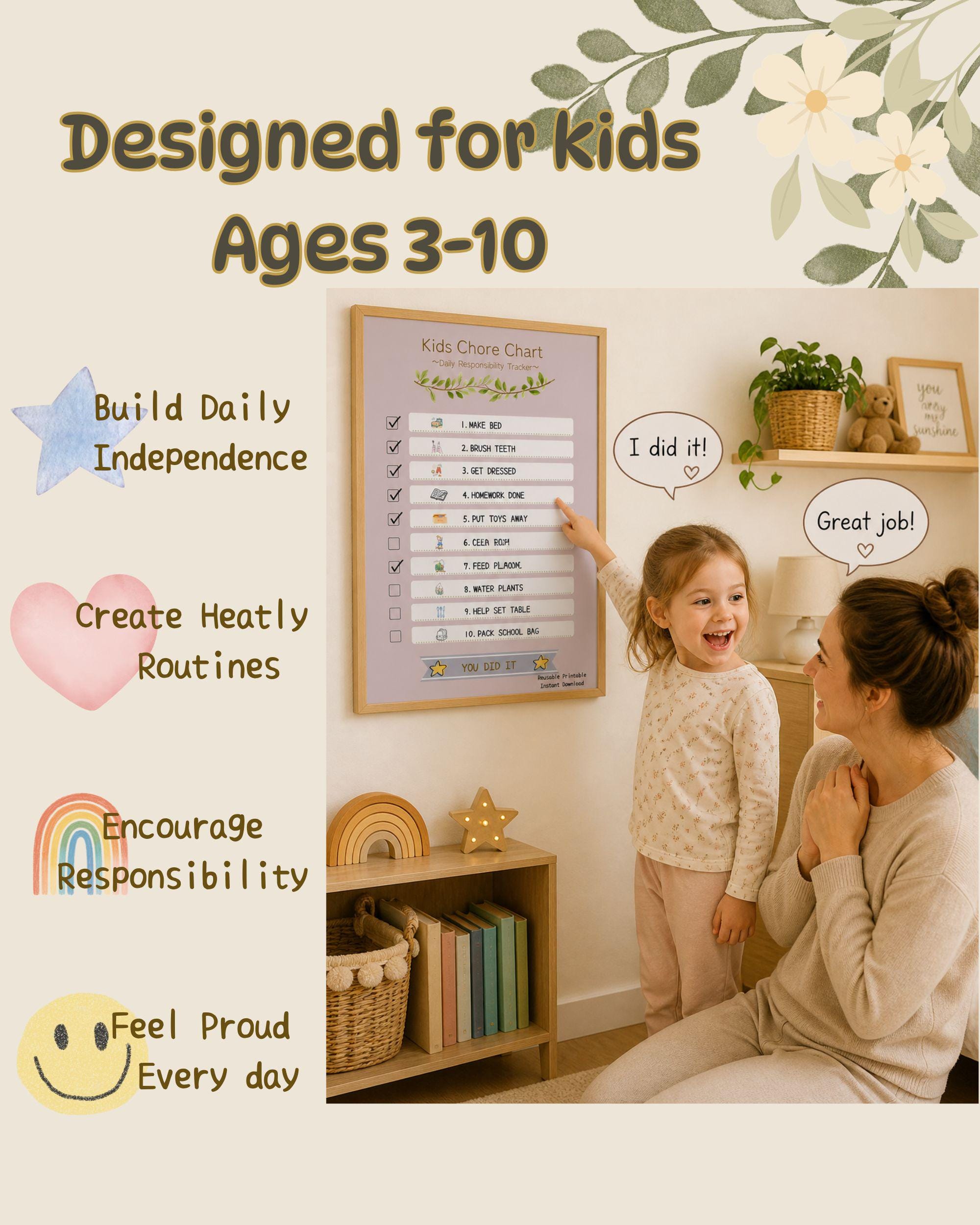 Evening Routine Chart for Kids|editable Bedtime Routine|printable Night ...