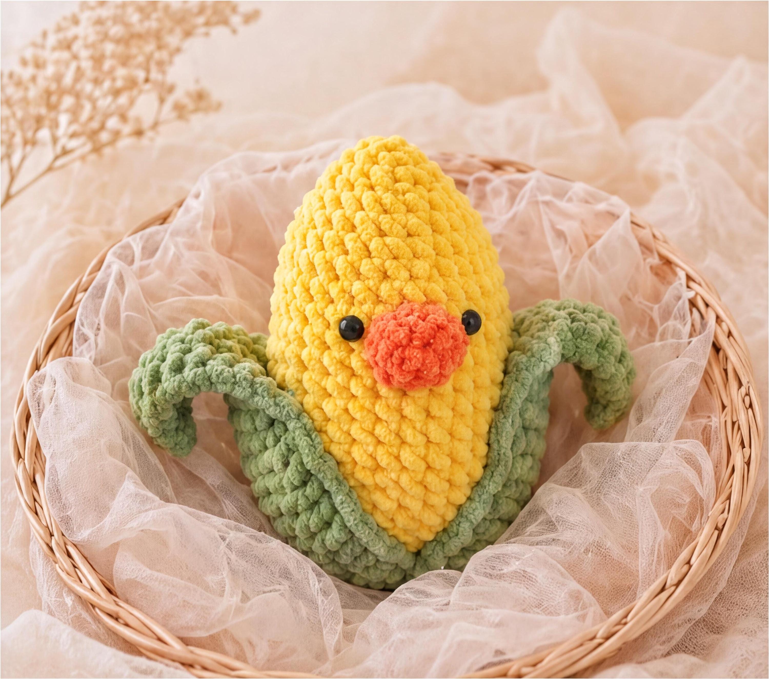 Ducky Corn Amigurumi Food Pattern