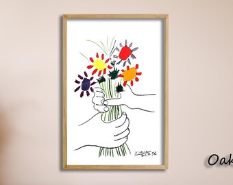 ピカソ「平和の花束」プリント • 1958年 リトグラフ ウォールアート