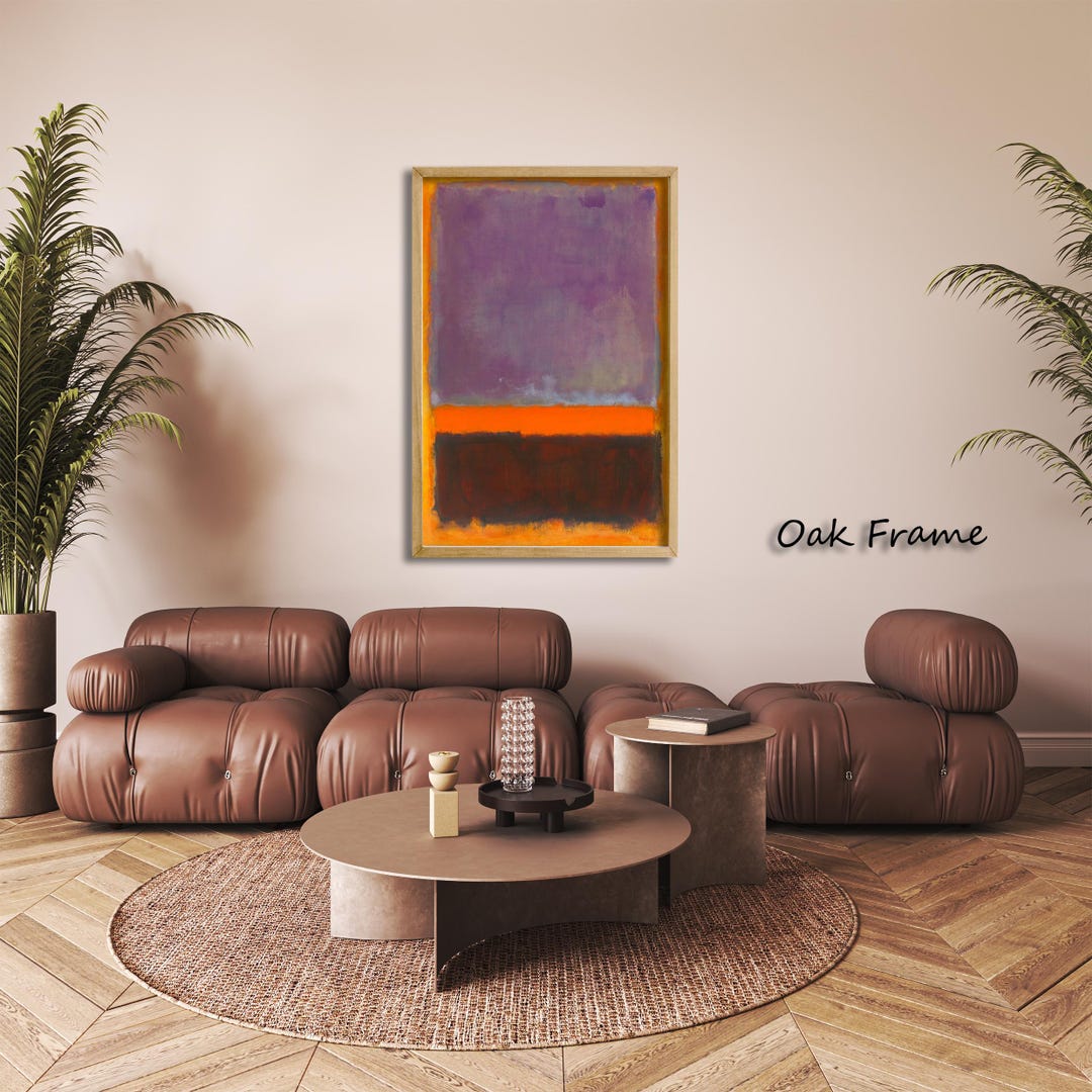 Mark Rothko Abstract Expressionist Canvas Wall Art, Color Field ...