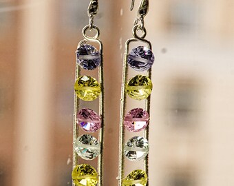 Silver chip earrings 9251000 Rhodi\u00e9 Zirconium Oxyde