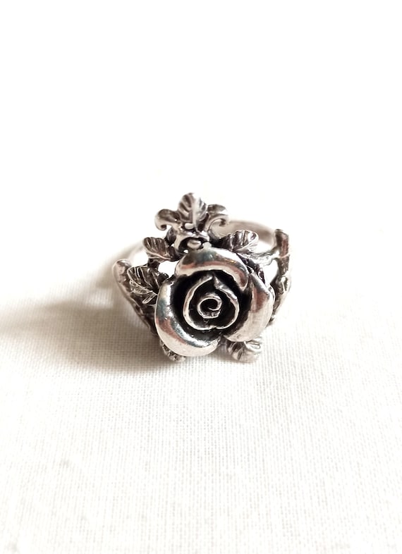 Silber Ring Rose