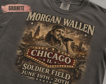 Morgan Wallen Chicago Soldier Field Concert T-Shirt, Country Music Fan Apparel