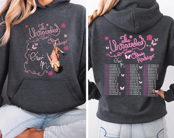 Olivia Rodrigo Youth Tour Sweatshirt, The Unraveled Hoodie, Youth Concert Shirt, Pop Music Merch, Gift For Fan, Trendy Hoodie, Cute Graphic