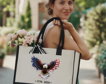 Usa 4th of July Tote Bag, America 2026 Bag