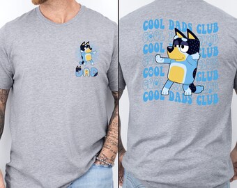 Cool Dads Club Graphic Tee, Retro Cartoon Father Birthday Shirt In Multiple Colors