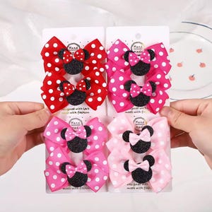 Minnie polka dot  Boutique Bow | Personalized Hair Bow for Girls, Babies and Toddlers