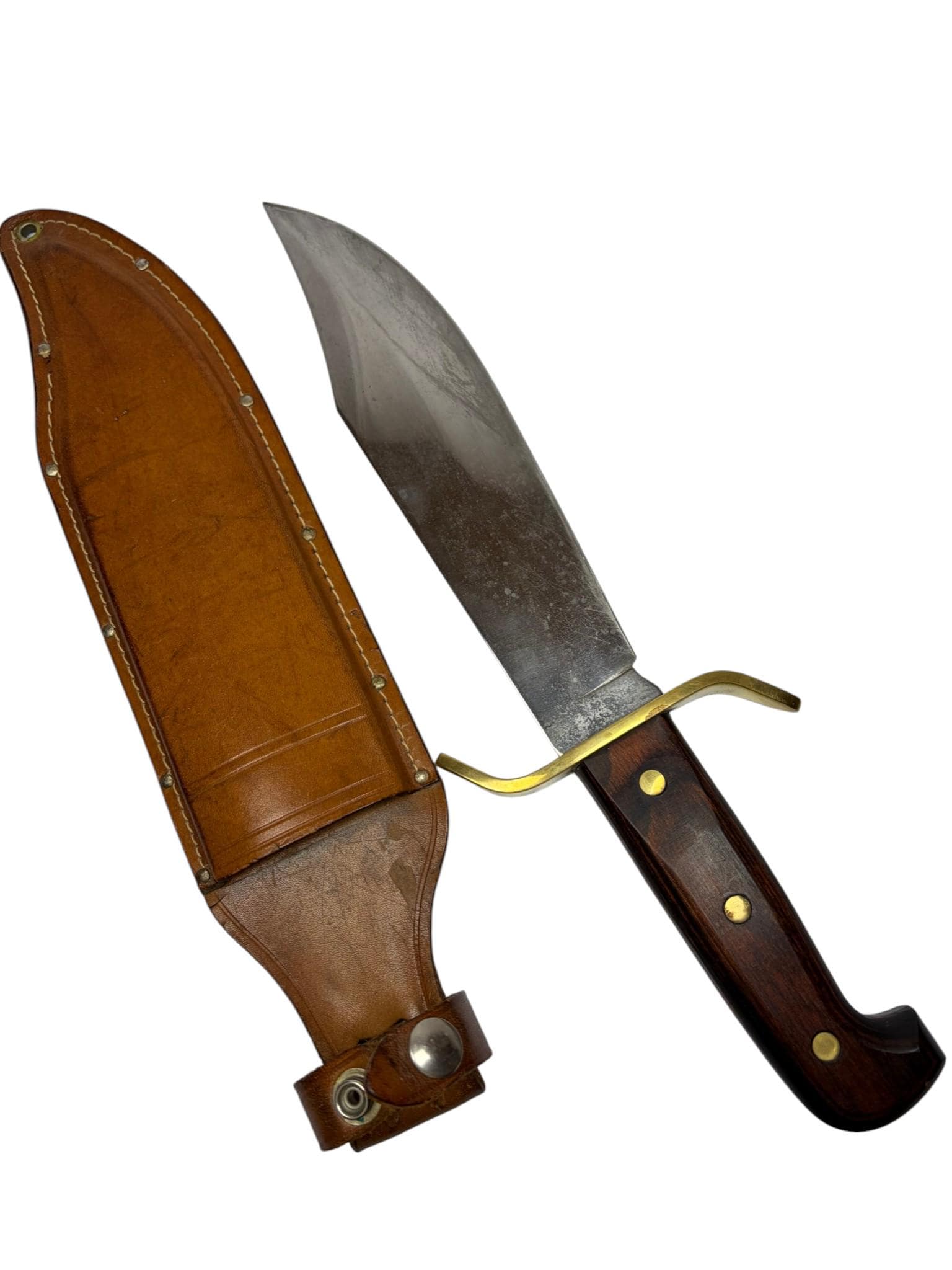 W49 Western Bowie Knife - Custom Blade Vintage Steel Damascus USA 