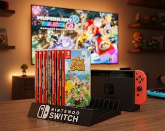 Spiele Halter für 12 Spiele Nintendo Switch | Schwarz/Weiß & Rot/Weiß Ständer