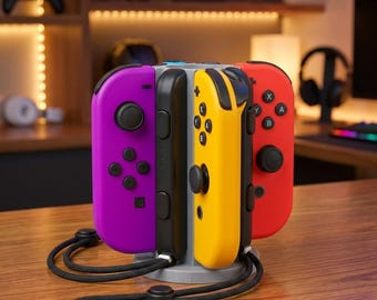 Joy-Con Halterung für 4 Controller Nintendo Switch | Platzsparender vertikaler Organizer-Ständer